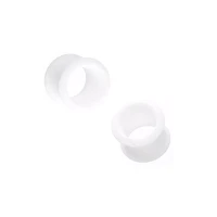 White Tunnel Plugs