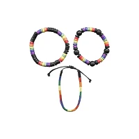 Rainbow Pride Bead Bracelet 3-Pack