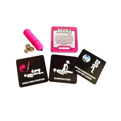 Kinky Vibrations Game With Waterproof Bullet Vibrator Pink