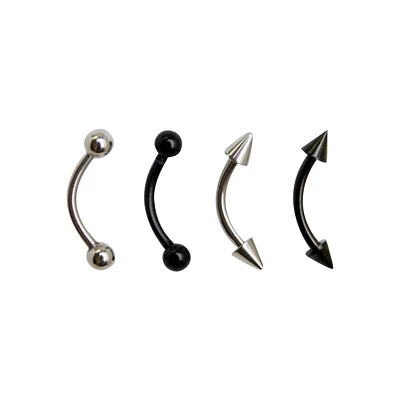 Black Curve Barbells 2 Pack - 16 Gauge