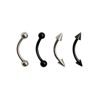 Black Curve Barbells 2 Pack - 16 Gauge