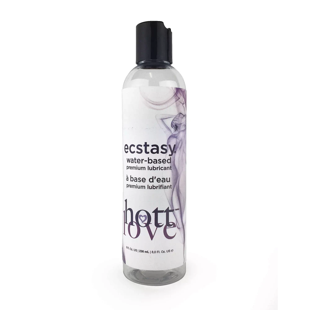 Ecstasy Premium Water-Based Lube 8 oz. - Hott Love