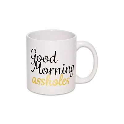 Good Morning Assholes Coffee Mug - 22 oz.