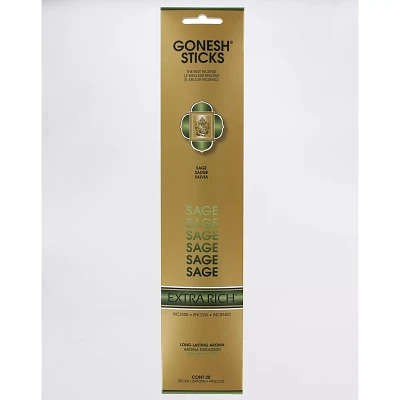 Gonesh Extra Rich Incense Sticks- 20 Pack Sage