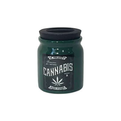 Hand-Picked Cannabis Leaf Stash Jar - 12 oz