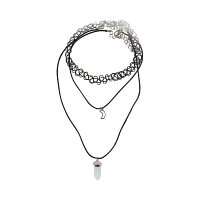 Tattoo Moon and Crystal Necklace 3 Pack