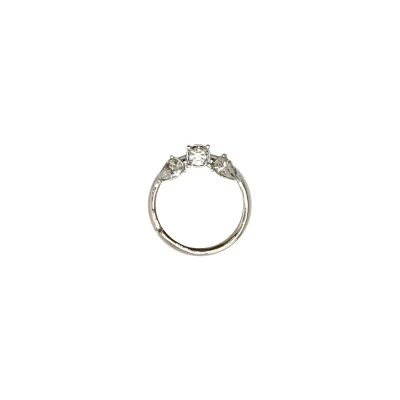 CZ Circular Seamless Septum Ring - 16 Gauge