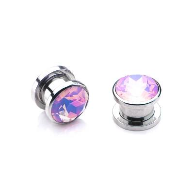 Pink Gem Screw Plugs - 00 Gauge