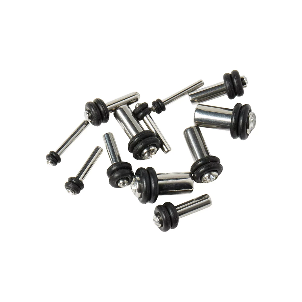 Multi-Pack CZ Plugs - 6 Pair