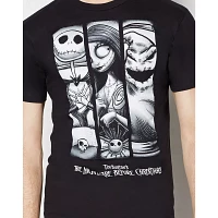 3 Panel Character The Nightmare Before Christmas T Shirt - Disney