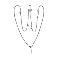 Heart Body Chain Belly Ring - 14 Gauge