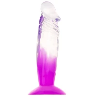 Two-Tone Suction-Cup Dildo 6.5 Inch Purple - Hott Love