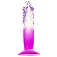 Two-Tone Suction-Cup Dildo 6.5 Inch Purple - Hott Love