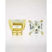 Square CZ Magnetic Earrings