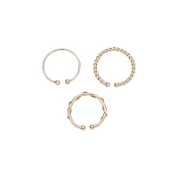 Fake Hoop Belly Rings - 3 pack