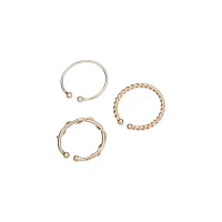 Fake Hoop Belly Rings - 3 pack