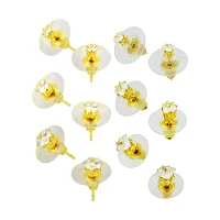 Square CZ Earrings - 6 Pair
