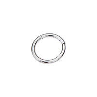 Silvertone Hinged Hoop Earring
