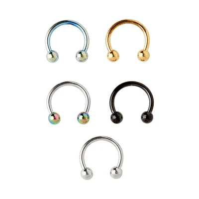 Multi-Pack Horseshoe Rings 5 Pack - 16 Gauge