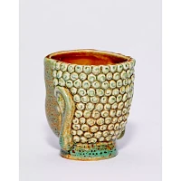 Antique Green Buddha Shot Glass - 2 oz.