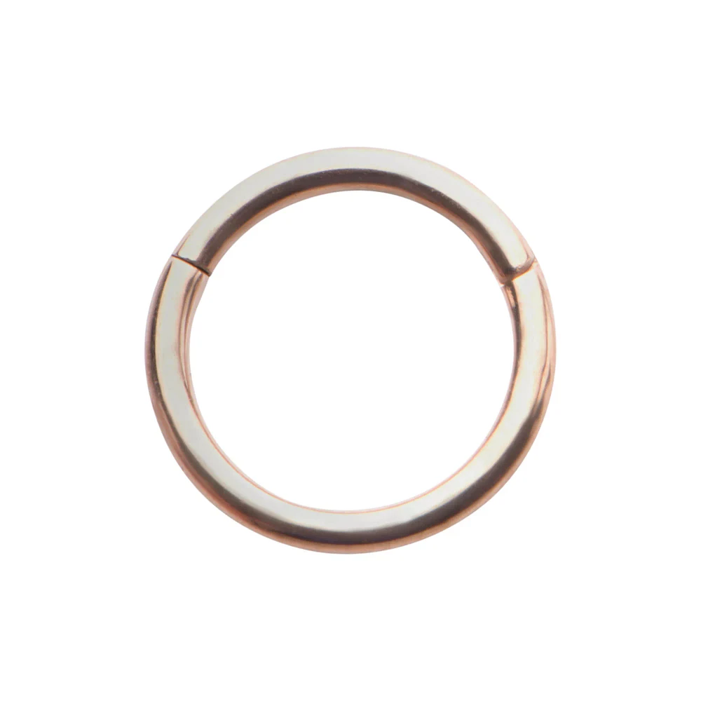 Rose Goldplated Seamless Ring - 16 Gauge