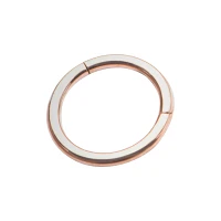 Rose Goldplated Seamless Ring - 16 Gauge