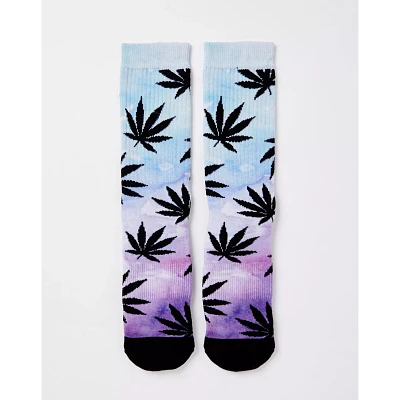 Ombre Leaf Knee High Socks