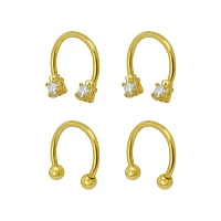 Multi-Pack Goldplated Horseshoe Rings - 2 Pair