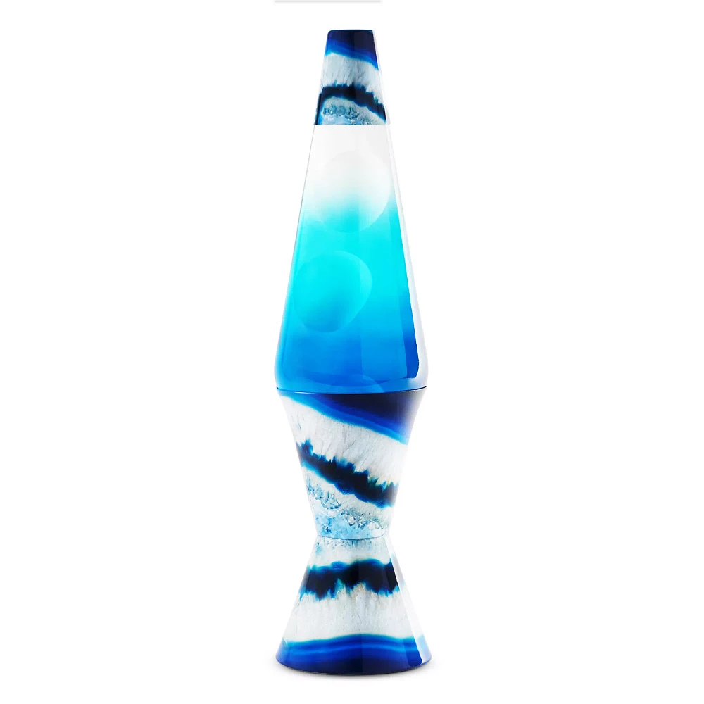 17 Inch Blue and White Lava Lamp