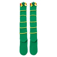 Rasta Lace-Up Over The Knee Socks