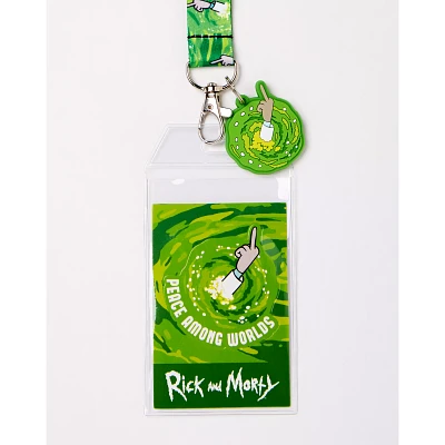 Peace Among Worlds Lanyard - Rick and Morty