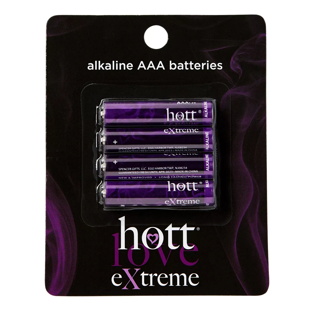 AAA Batteries 4 Pack - Hott Love Extreme