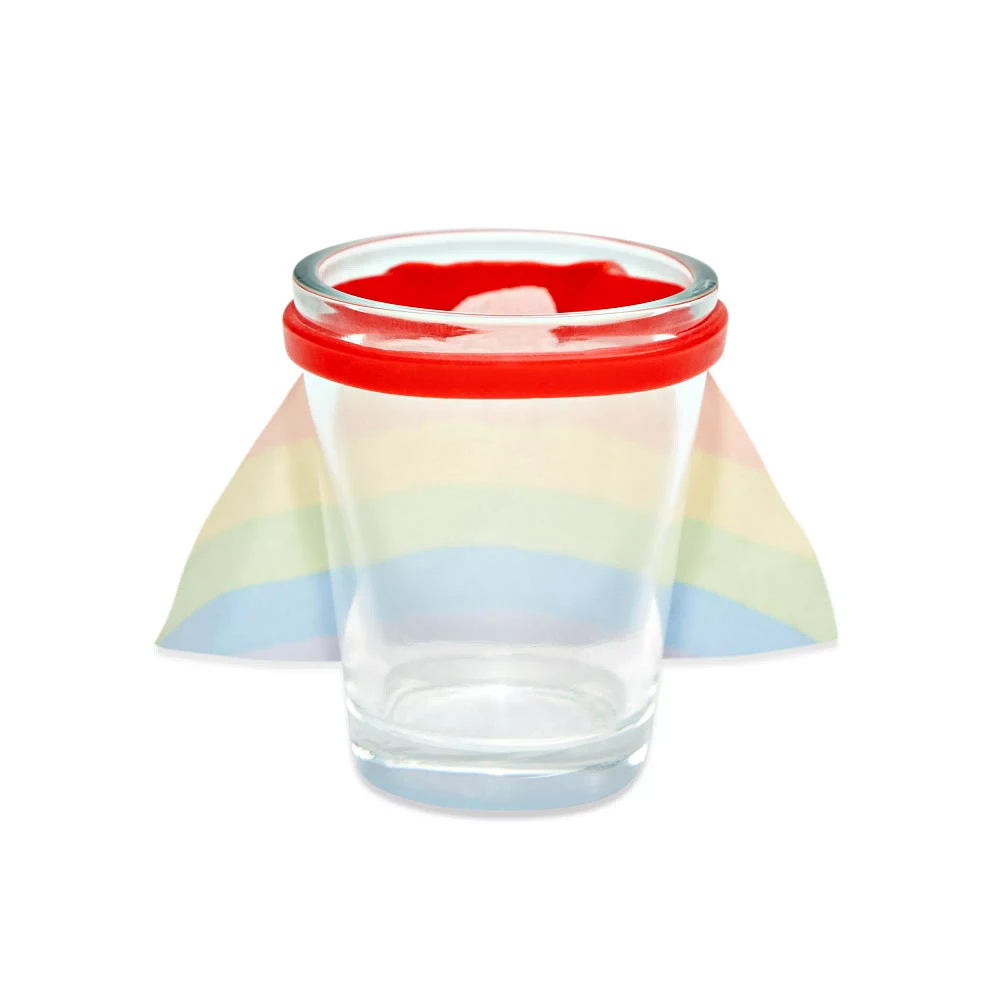 Caped Rainbow Pride Shot Glass - 1.5 oz.