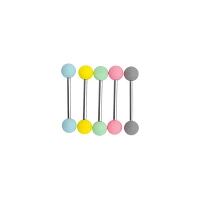 Pastel Matte Barbells 5 Pack