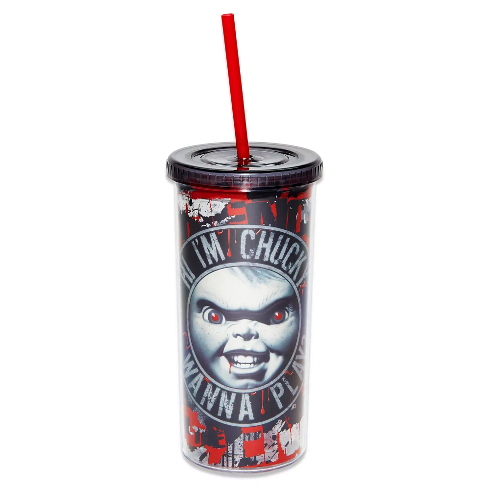 Hi I'm Chucky Cup With Straw - 20 oz.