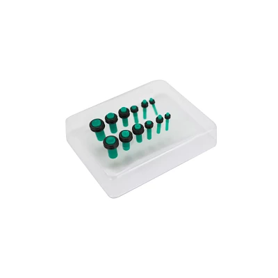 Teal Plugs 6 Pair - 14 Gauge - 4 Gauge