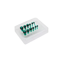 Teal Plugs 6 Pair - 14 Gauge - 4 Gauge