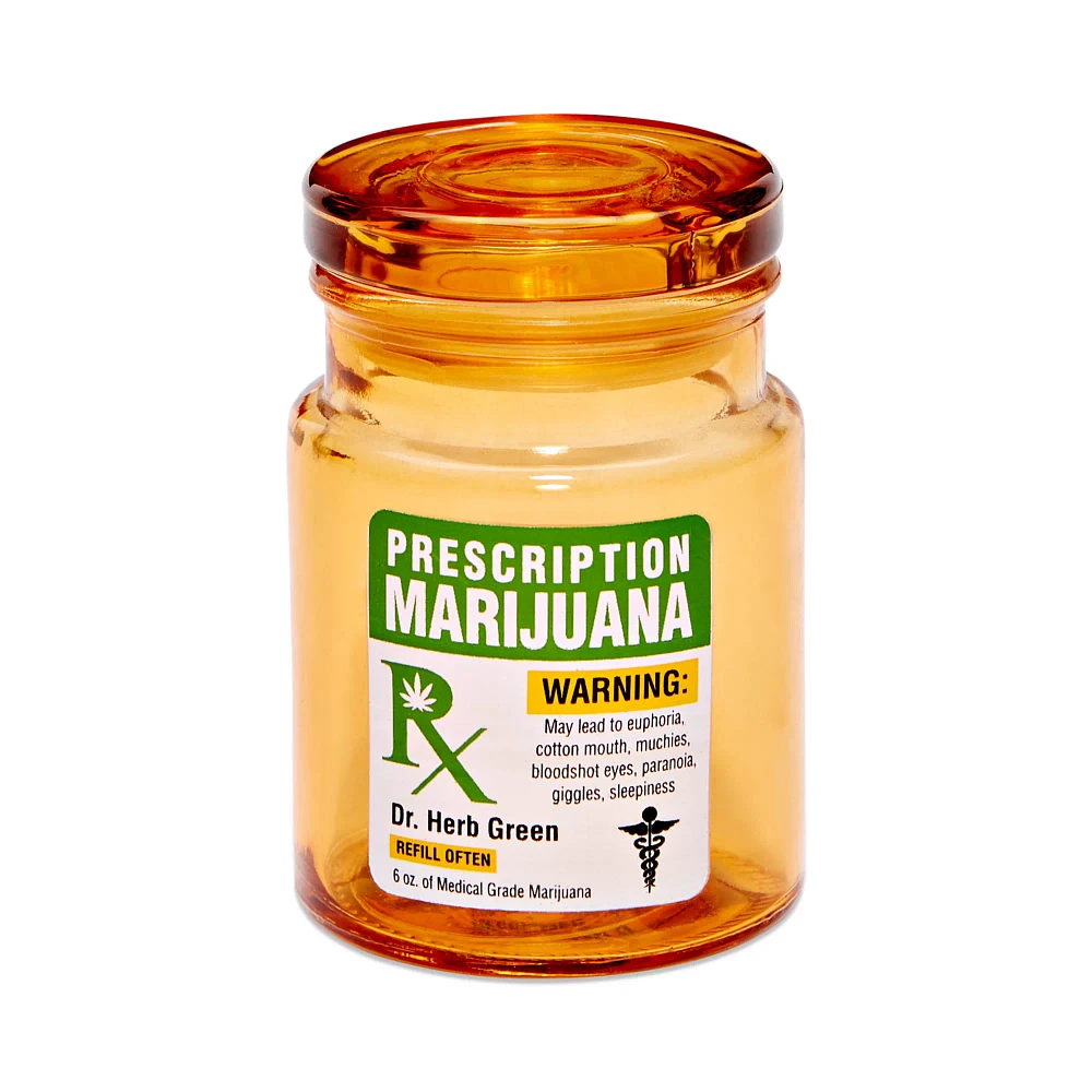Prescription Marijuana Stash Jar and Ashtray Set