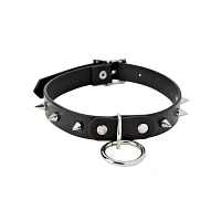 Ring Spiked Choker Necklace
