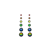 Multi-Pack Pride Rainbow Plugs