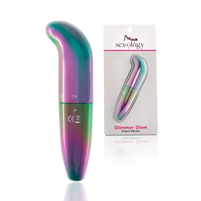 Glimmer Glam Iridescent G-Spot Vibrator 5 Inch - Sexology