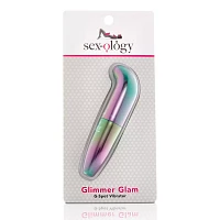 Glimmer Glam Iridescent G-Spot Vibrator 5 Inch - Sexology