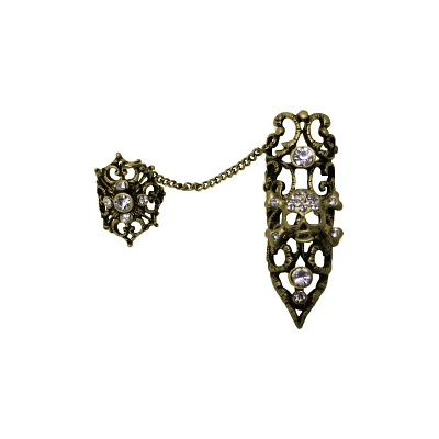 Black Filigree Finger Armor
