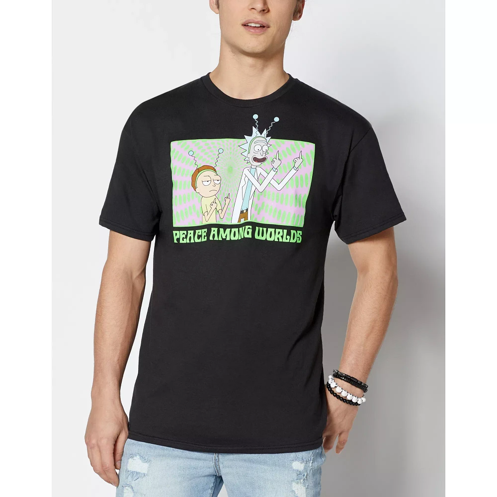 Peace Among Worlds T Shirt - Rick and Morty