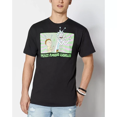 Peace Among Worlds T Shirt - Rick and Morty