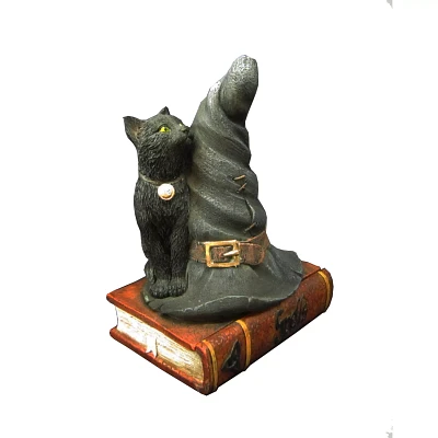Black Cat and Witch Hat Incense Burner