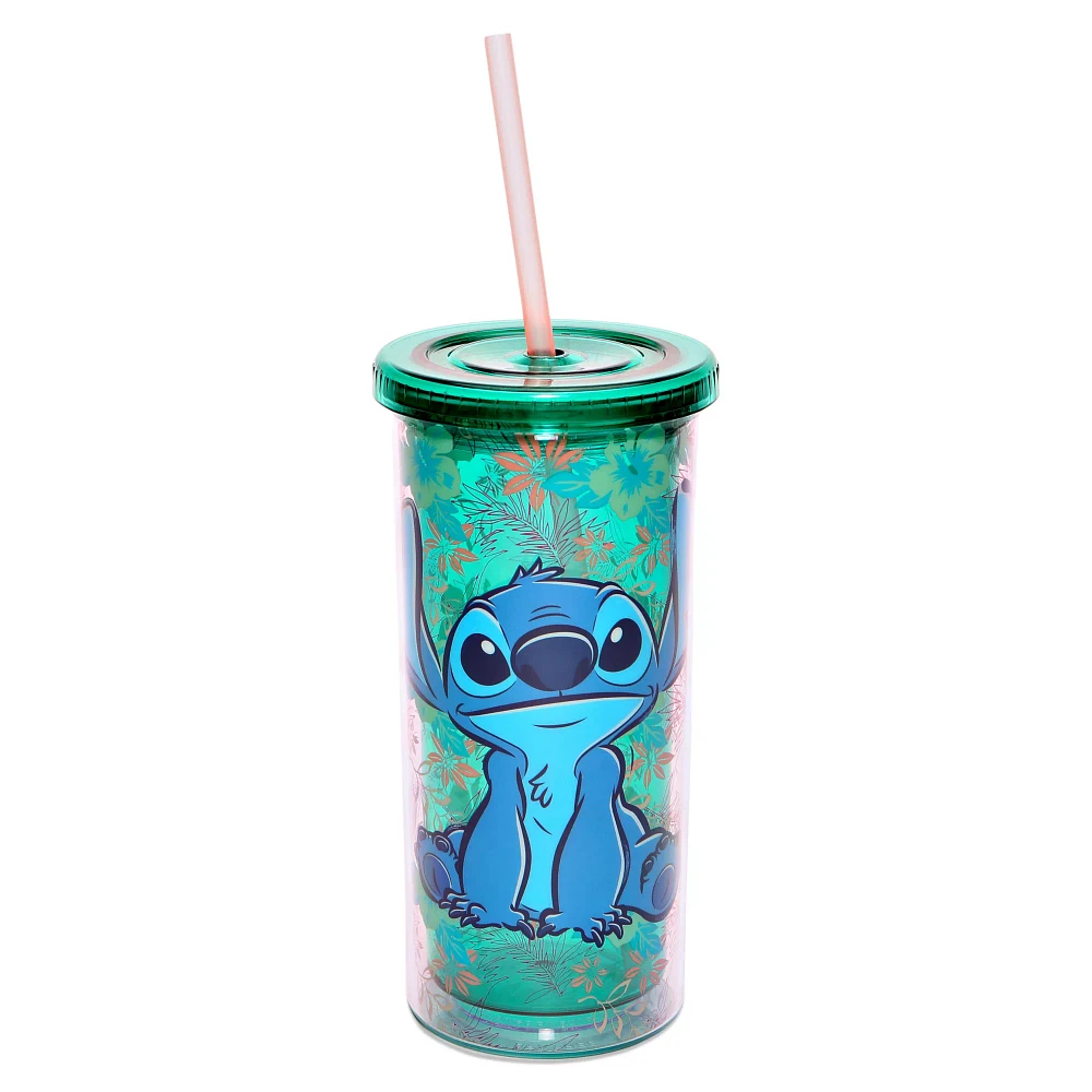 Floral Stitch Cup With Straw 20 oz. - Disney