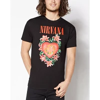 Floral Heart Nirvana T Shirt