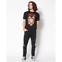 Floral Heart Nirvana T Shirt