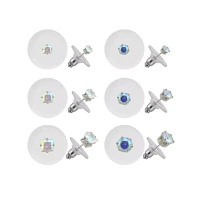 Multi-Pack Round CZ Stud Earrings - 6 Pair